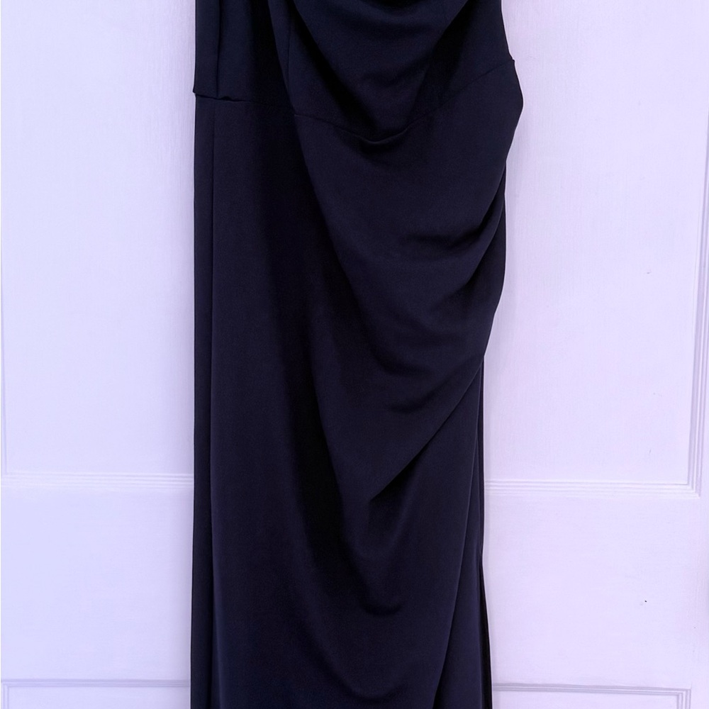 David’s Bridal WBM3681 - Navy Evening Dress - Size: 8 NEW W/ TAGS & NEVER WORN